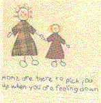 mother is there