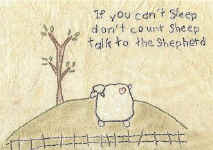 talk to the shepherd stitchery pattern