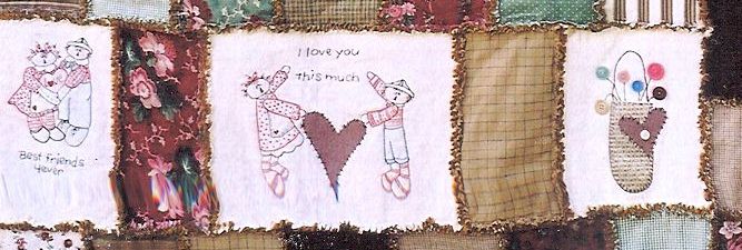 Raggedy Ann quilt row 4