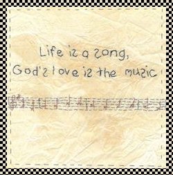 Life is a song stitchery