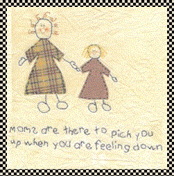 Mother is there primitive inspirational stitchery