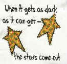 When it gets as dark as it can get - the stars come out stitchery pattern for machine embroidery